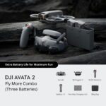 DJI Avata 2 Fly More Combo (Três Baterias) Melhor Drone FPV para Iniciantes com Câmera 4K e Manobras Fáceis com Um Toque, 23 Minutos de Voo até 10KM - Image 2